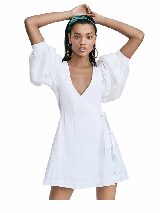 Free People Dresses & Skirts - Free people Carino white linen mini dress